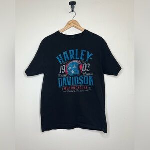 Harley Davidson LARGE Sturgis North Dakota 2022 Moto T Shirt